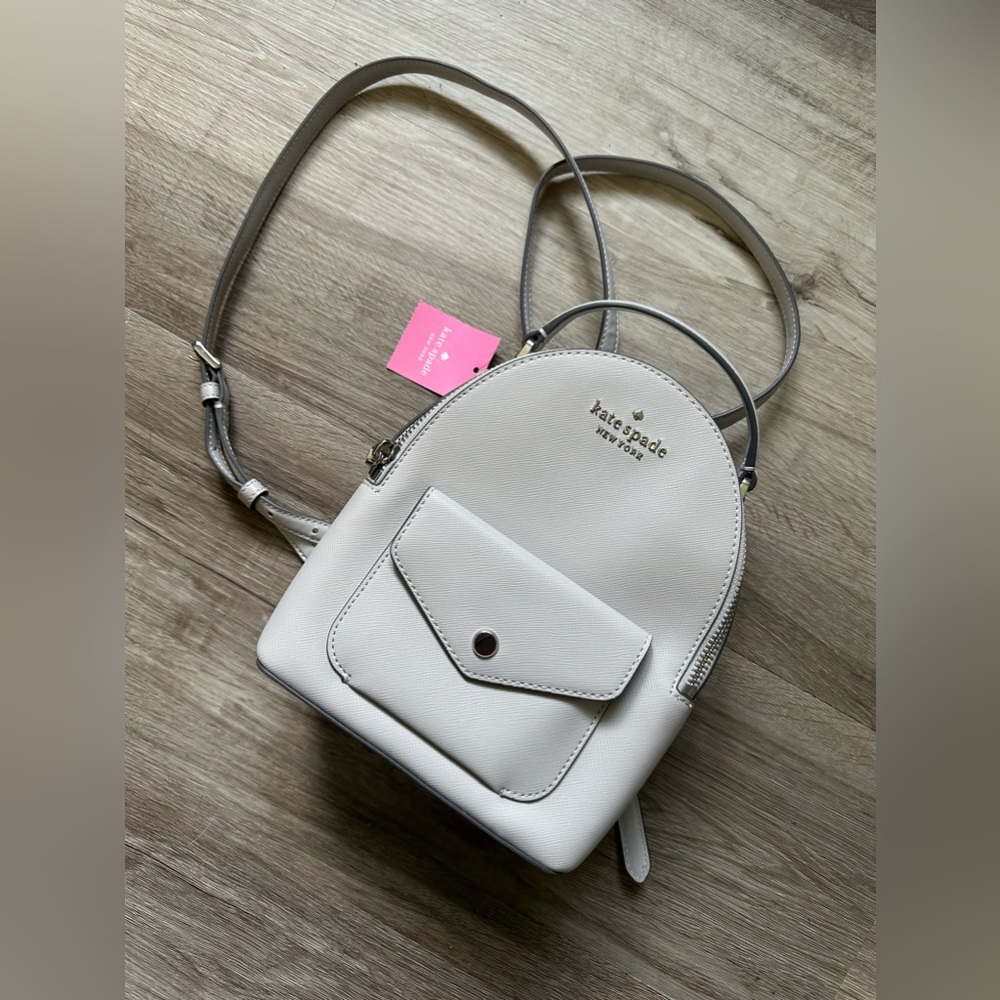 Kate Spade Mini Grey Backpack